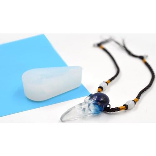Goblin Skull Epoxy Mold DIY Handmade Crow Skull Pendant Necklace Resin Silicone Mold Women Jewelry Accessories