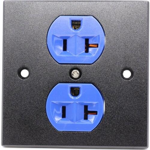 HiFi Copper US AC Power Duplex Receptacle Outlet Socket Distributor