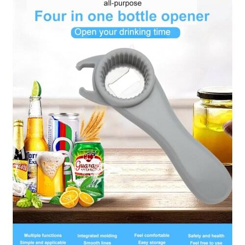 Creative Four-in-one Multi-purpose Bottle Opener Beverage Cans Beer Opener Can Opener For Easy Storage Beer Opener Kitchen Tools