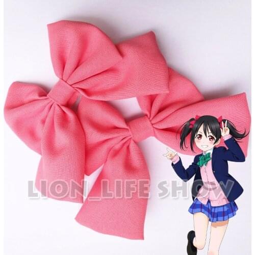 Lovelive Love Live Nico Yazawa Red Bow Tie Headwear Hair Clip Cosplay Accessary
