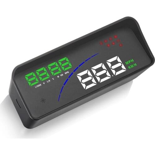 2018 new Heads Up Consumption Data smart computer HUD Display OBD 2 Digital speedometer P9 3.6 Inch