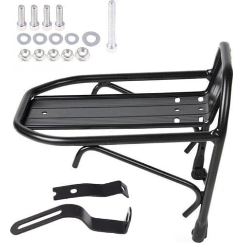 Bicycle Front Rack Aluminum Alloy Bike Luggage Shelf Carrier Panniers Bracket 62KF