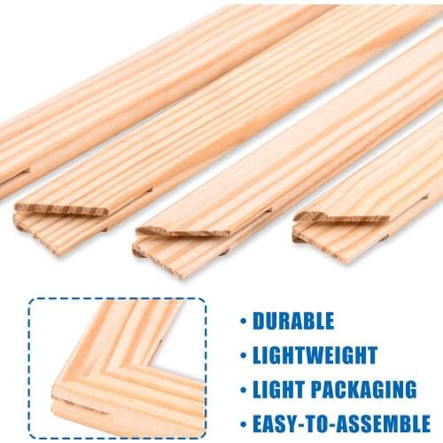 DIY oil painting canvas frame, art stretcher rod 30x40 cm (12x16 inch) stretcher rod, wooden canvas frame kit