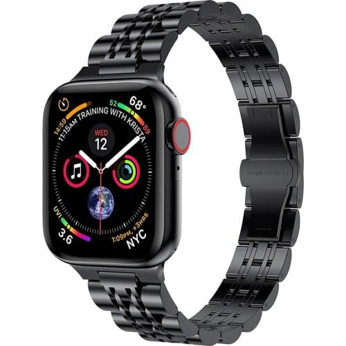 For Apple Watch Band Metal Business Wristband Bracelet for Iphone iWatch SE 6 5 4 44mm 40mm Bands Series 3 2 1 38mm 42mm Strap