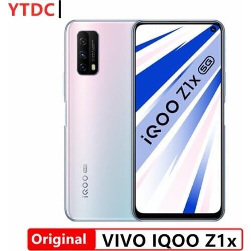 Original New Vivo IQOO Z1X 8GB 128GB 5G Smart Phone 6.57 Inch 120Hz Screen 5000mAh Battery 33W Super VOOC Cell Phone