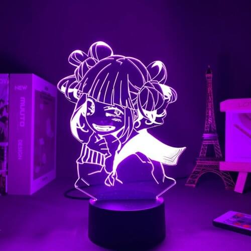 Led Panel Lights Manga My Hero Academia Anime Light Himiko Toga Kids Night Light Gift To Girlfriend Decoration Bedroom