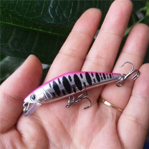 SWOLFY 60mm 6.0g New Sinking Minnow Hard Bait 10COLORS Small Mini Fish Crank Isca Artificial Lure Fishing Tackle
