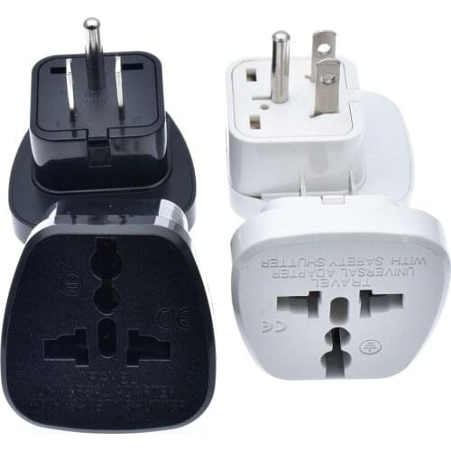 Universal Japan United States Canada Philippines Thailand power connector AU EU UK swiss italy to US travel adapter plug Type B