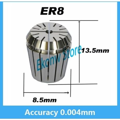 High precision ER8 Accuracy 0.004mm Spring Collet For CNC Milling Machine Engraving Lathe Tool Free Shipping