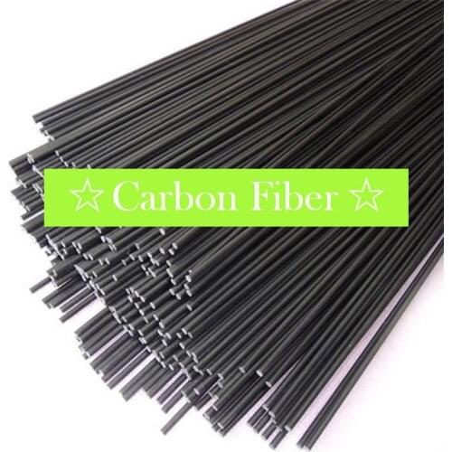 500pcs/lot 1.8mm Diameter High Quality Carbon Fiber Rods for RC Plane DIY Tool Wing Tube Quadcopter arm fiber bar length 350mm