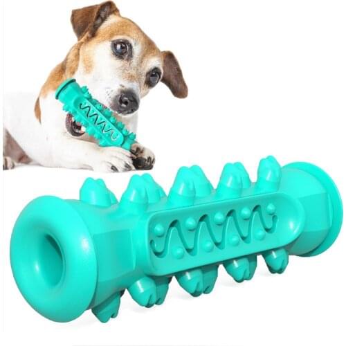 Bite Resistant Dog Chew Toys for Big Dogs Clean Teeth for Small Breeds Dogs Rubber Pet Molar Stick Interactive Small Dog Toys