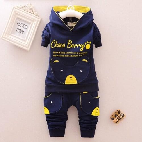 Spring Autumn Children Boys Girls Clothing Cotton 2pcs/set Long Sleeve Letter Sets Kids Clothes Baby T-Shirt Pants Tracksuit Set