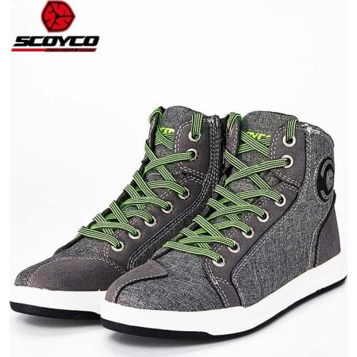 2017 Summer New SCOYCO motorcycle boots Shoes Biker equipment protective boot protect Anti wrestling Ventilation made of Canvas