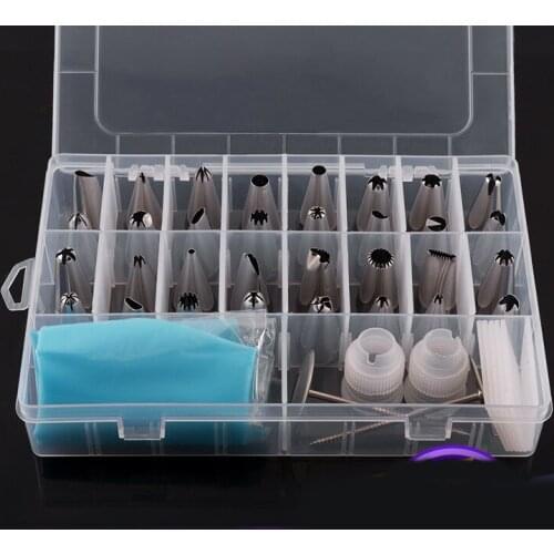 32-head boxed decorating mouth TPU flower bag milking spout 38-piece hot-selling flower set