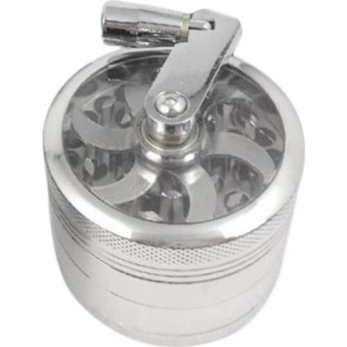 55mm 4 Part Aluminium Herb Tobacco Weed Grass Grinder Crusher Mill Pollinator Home Three Filter Design High Quality