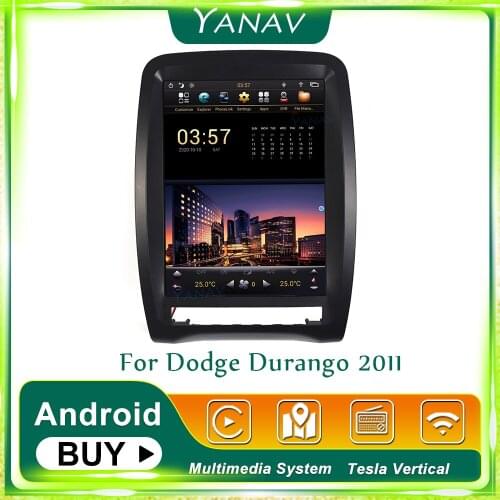 Android 2 Din Car Radio GPS Navigation For Dodge Durango 2011 Car Stereo Receiver Multimedia MP3 Player Head Unit Vertical Sreen