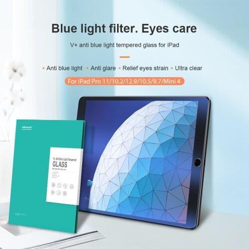 For iPad 9.7/Mini 4/Pro 11/Pro 12.9 Screen Protector for iPad 10.2 protector for iPad Air Eye Care Anti Glare Blue Light Filter