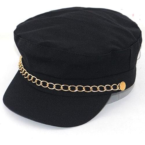 Cotton fashion navy berets for autumn winter warm black curved beret hats men women caps all matched
