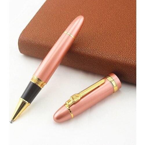 JINHAO 159 High Quality 18 colour luxury office school Stationery material supplies Rollerball Pen Full metal Golded Clip