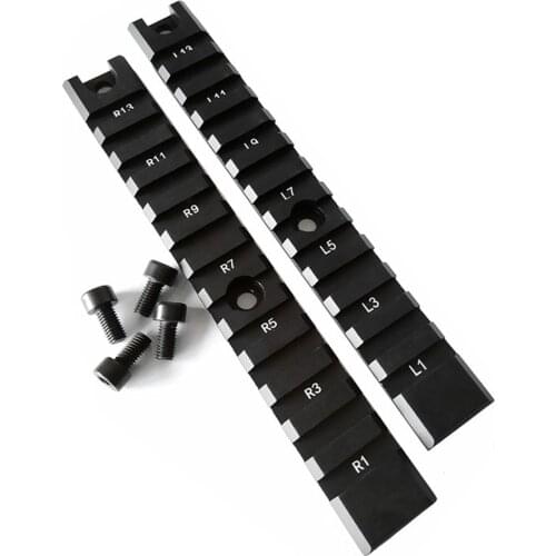 FIRECLUB Aluminum Long Weaver 20mm Picatinny 155mm Long Rail Set (2pcs) Handguard Side Rail Mount Series