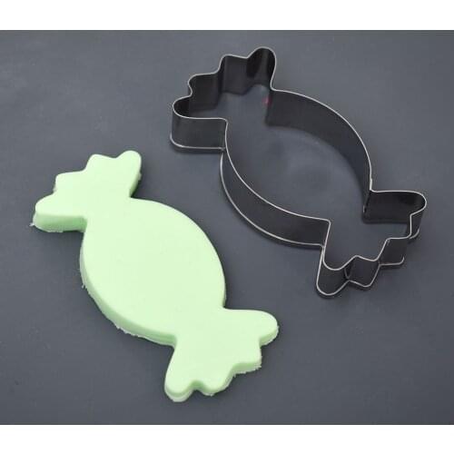 Hot Candy Shape Cookie Cutter Biscuit Cake Baking Mold Mould Tool For Kids Kitchen Tools Baking Pastry Fondant Jelly Bread Mold