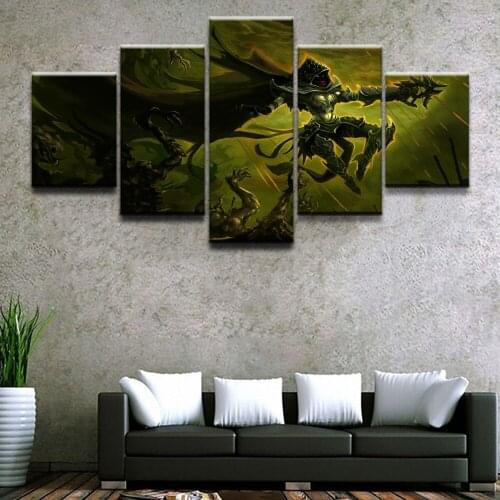 5 Panel Demon Hunter Diablo III Game Painting Canvas Wall Art Picture Home Decoration Living Room Canvas Print Modern Painting