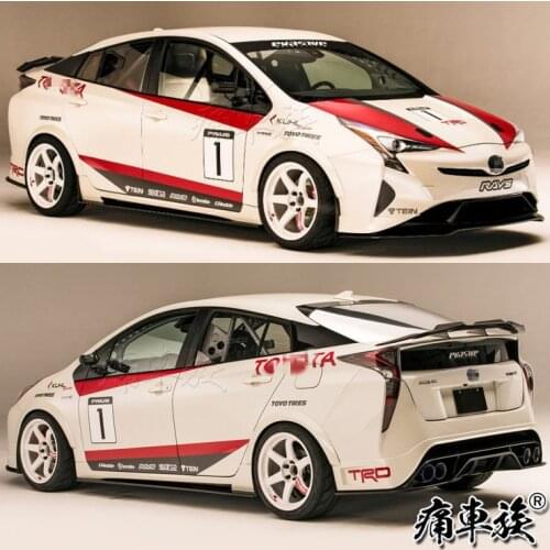 Car Sticker For Toyota Prius Flower Body Decoration Prius Vehicle Sticker Pull Flower Side Sticker Film