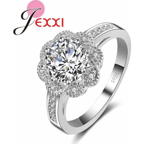 New Women Rings 2020 Fashion Cubic Zircon Wedding Engagemen Rings 925 Sterling Silver Jewelry Female Proposal Ring