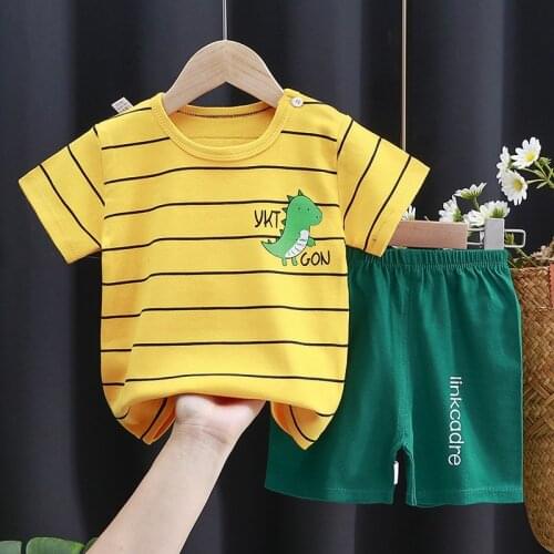 Baby Boy Clothes Kids Boys Summer Clothing Sets Children Short Sleeve Tshirts+shorts 2pcs Tracksuits Toddler Outfits Pijamas Set