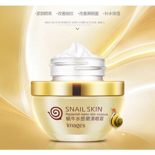 Images Snail Skin Eye Cream Whitening Moisturizing Anti-aging Wrinkle Remove Dark Circles Snail Cream
