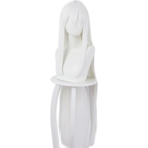 Anime Re:Zero Starting Life in Another World Echidna Cosplay Wigs White Long Hair Wig