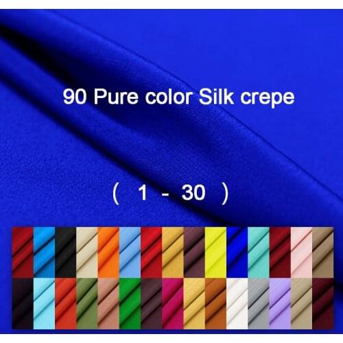 SISISILK Silk Fabric 100% Silk Mulberry Silk Solid Color Multicolor Width 114cm Plain Dyed Silk