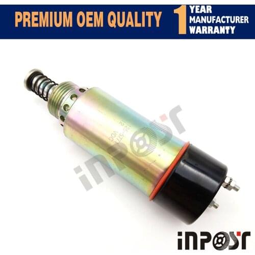 In Stock 125-5771 12V FUEL SHUTOFF SOLENOID FOR CATERPILLAR 3114 3116 3126 Engine 9X5312