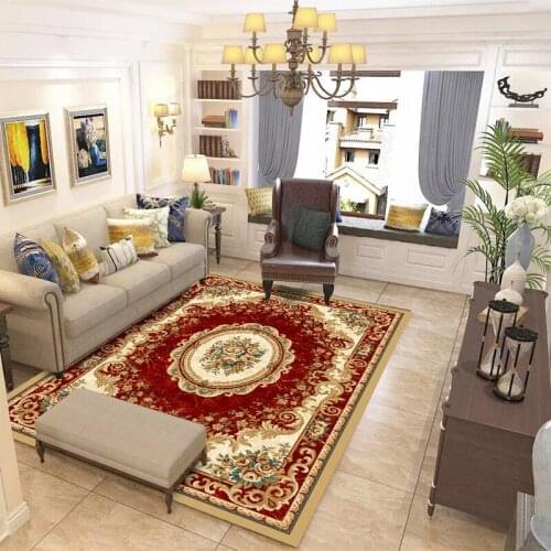 Vintage European Style Bathroom Carpet Mat Rug Home Decor Wall-to-wall Carpet Bath Mat Floor Rug Sofa Pad For Livingroom Bedroom