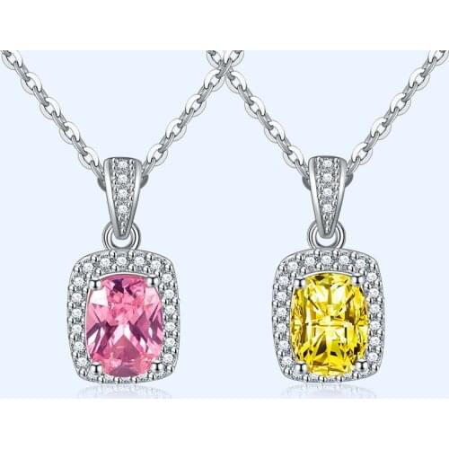 Fashion Necklace for Women 925 Silver Jewelry with AAA Zircon Gemstones Pendant Wedding Party Promise Gift Accessories Wholesale