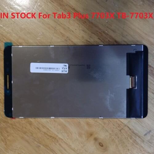 7.0 Inch NEW LCD For Lenovo Tab3 Plus 7703X TB-7703X ZA1K00700RU Lenovo TB-7703 LCD Display+Touch Screen Digitizer Black Color