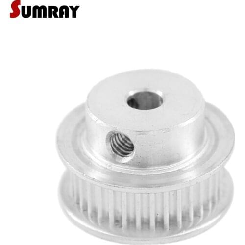 SUMRAY 2GT Timing Pulley 36T Bore 5/6/6.35/7/8/10mm Synchronous Pulley Wheel 11mm Belt Width 2GT CNC Belt Pulley For 3D Printer