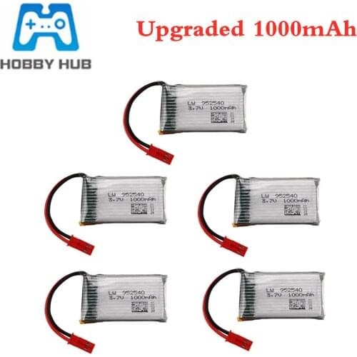 3.7V 1000mAh 25c Lipo Battery 952540 and Charger for HQ898B H11D H11C H11WH T64 T04 T05 F28 F29 T56 T57 RC Quadcopter Parts