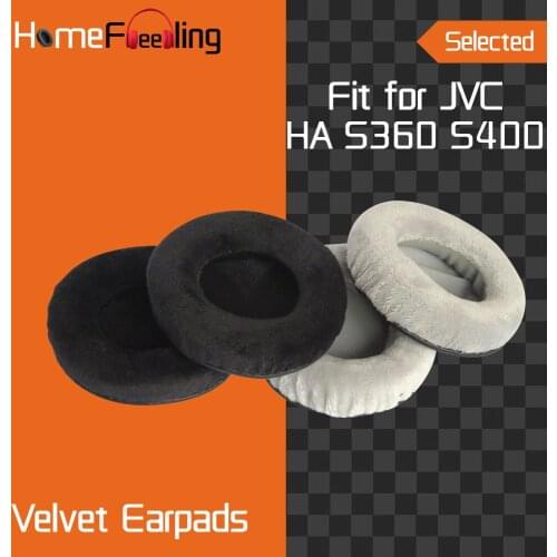Homefeeling Earpads for JVC HA S360 S400 Headphones Earpad Cushions Covers Velvet Ear Pad Replacement
