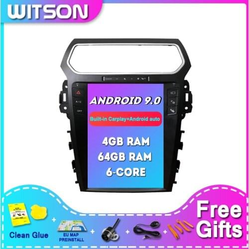 WITSON Android 9.0 Tesla Car Audio System For FORD EXPLORER 2017-2019 SYNC3 4G+64GB Built-in Wireless Carplay+Android auto