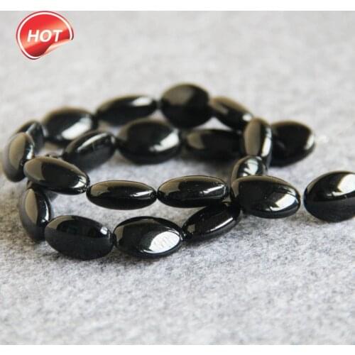 New 13*18mm Black Onyx beads Round DIY chalcedony Loose carnelian 15" Jewelry making design wholesale