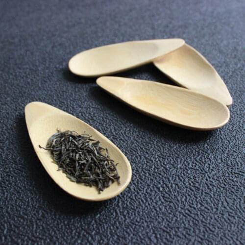 DoreenBeads Handmade Mini Bamboo Tea Scoops Kung Fu Tea Spoon Black Green Tea Shovel Gift For Friends Family 10.5*4 cm 1 PC