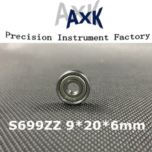 2019 Hot Sale New S699zz Abec-3 (10pcs) 9x20x6mm Stainless Steel Ball Bearings S619/9 Z