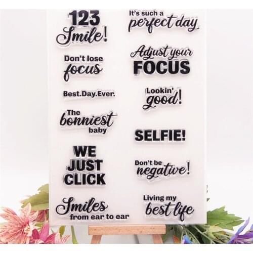 14.5x20.5cm Perfect day transparent seal clear stamps silicone seal TPR roller stamps DIY scrapbook album / card production