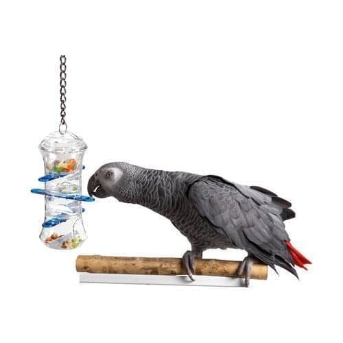 Pet bird toy push-pull food bowl medium-sized parrot use novelty interesting