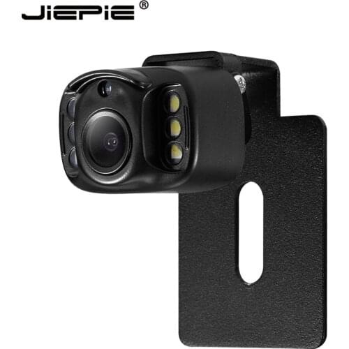 JIEPIE Universal License Plate mounted Rear View Camera LED Night Vision Car Rear View Camera 120° Angle IP68 Reverse Camera