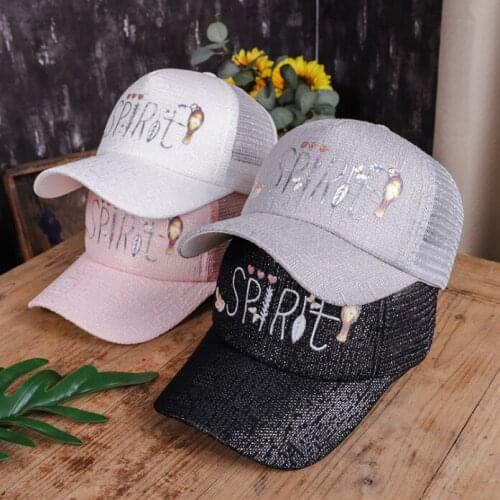 Summer top trend trucker cap Adult sport hip hop snapback hats New lady women casual adjustable letter embroidery baseball caps