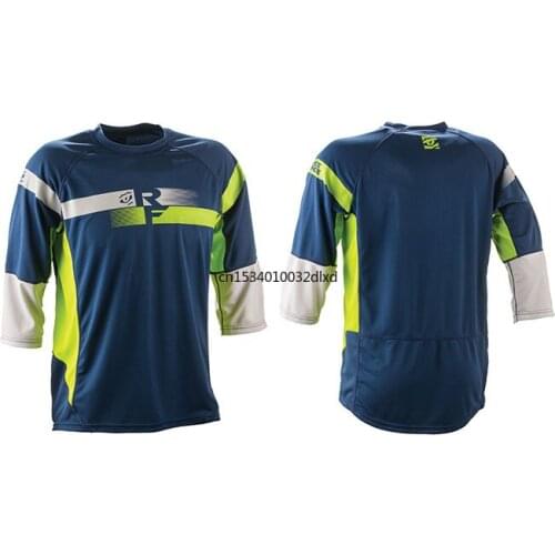 2021 Long Sleeve Shirt Outdoor Moto Jersey Bike Downhill DH AM Seventh Sleeve Cycling Jerseys Male Cross-country