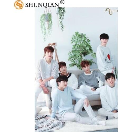 New Arrival KPOP INFINITE Custom Printing Satin Cloth Poster Fashion Home Art Deco Silk Poster 20x30cm, 27x40cm