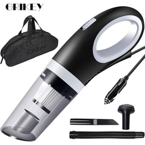 GRIKEY 6500pa 12V Portable Car Vacuum Cleaner For Car Handheld Vacuum Cleaner for Auto Vacuum Cleaner Dry Wet робот пылесос